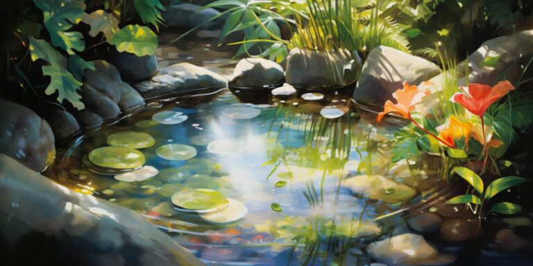 Małe oczko wodne - piękna dekoracja ogrodu